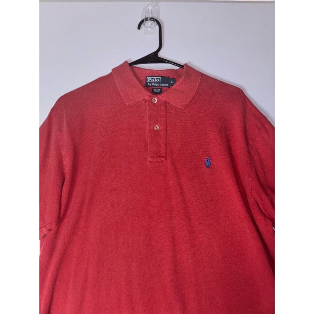 Polo Ralph Lauren Red Polo Shirt Men’s Size L - Picture 1 of 4